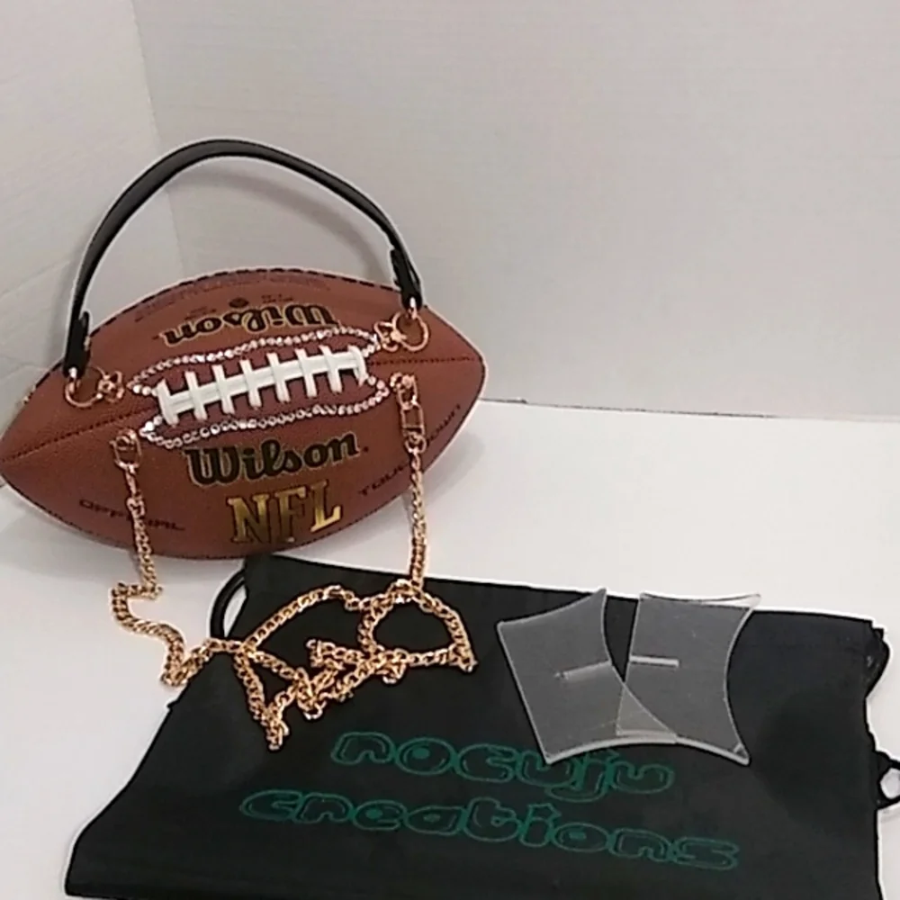 HANDMADE BLING BLING Football Purse 🏈 - Picture 6 of 17